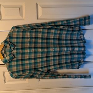 Toad&Co Men's Button Up Lightweight Small Blue